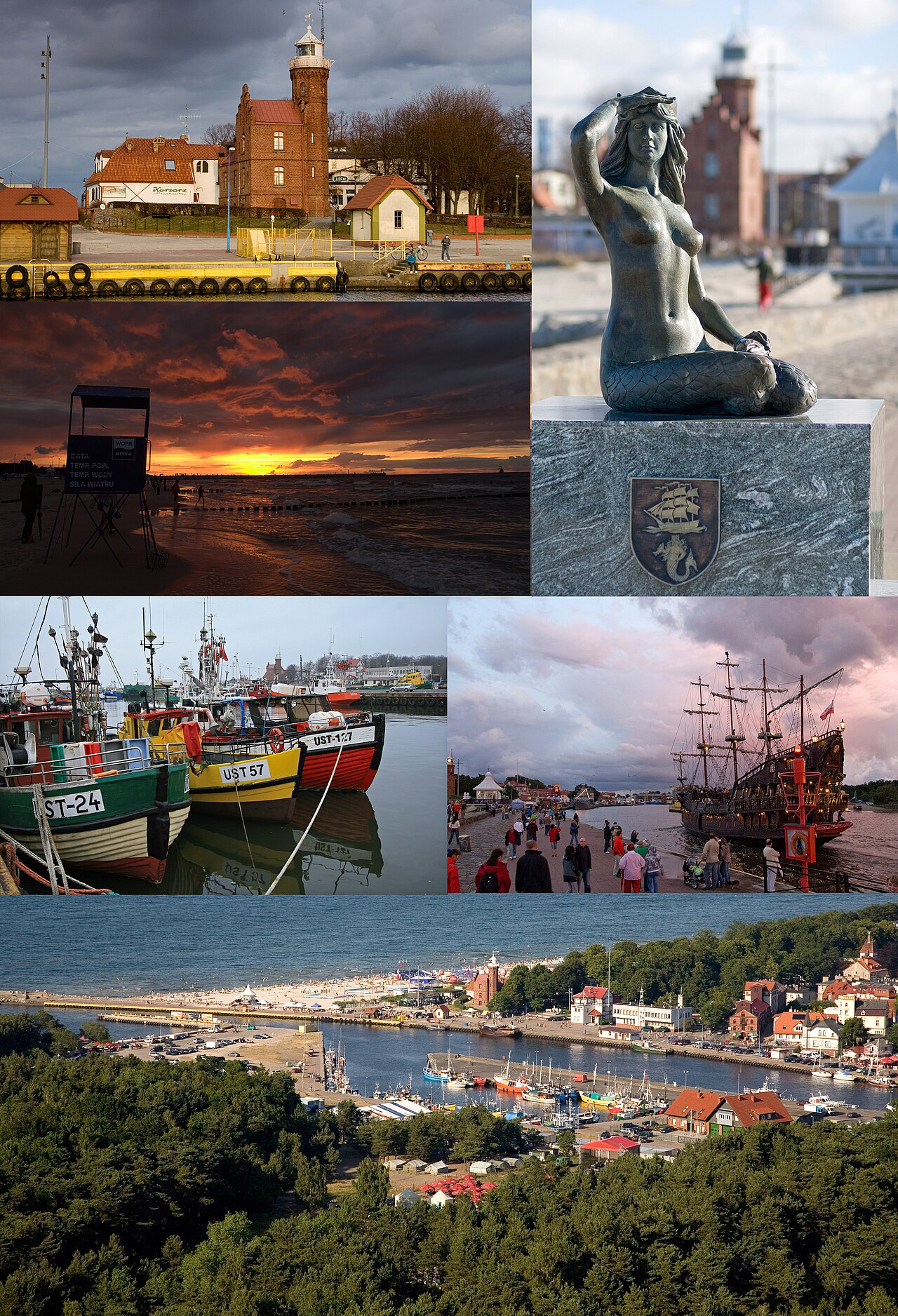 Widok miasta Ustka