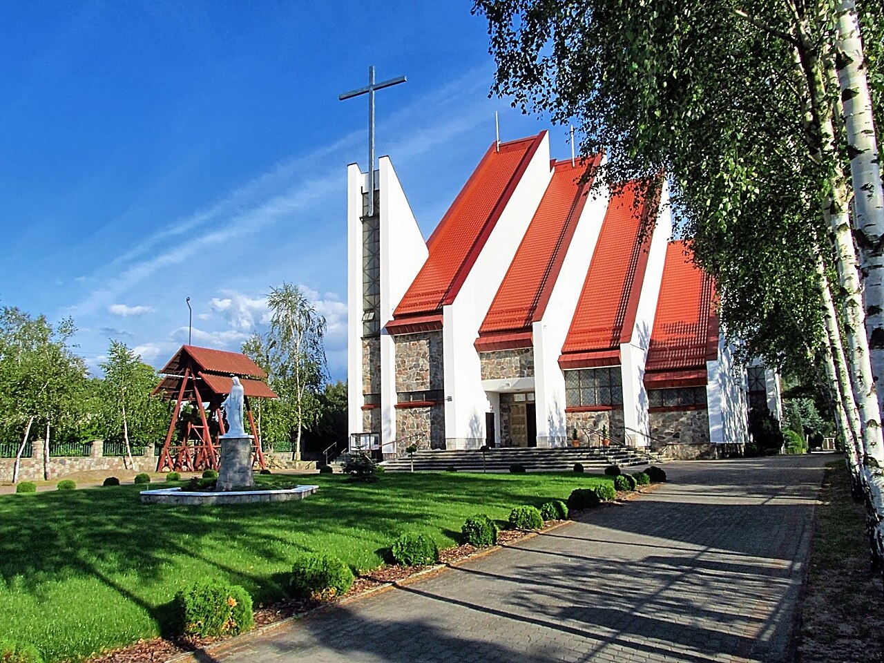 Widok miasta Czarna Woda