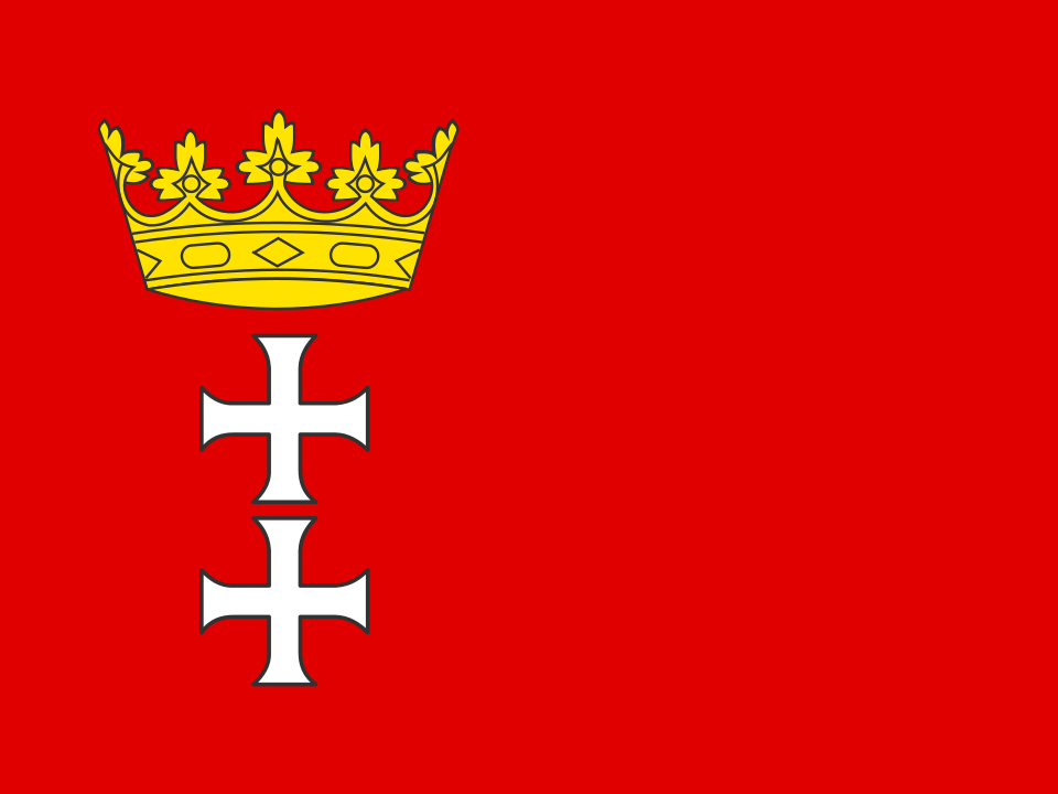 Flaga miasta Gdańsk