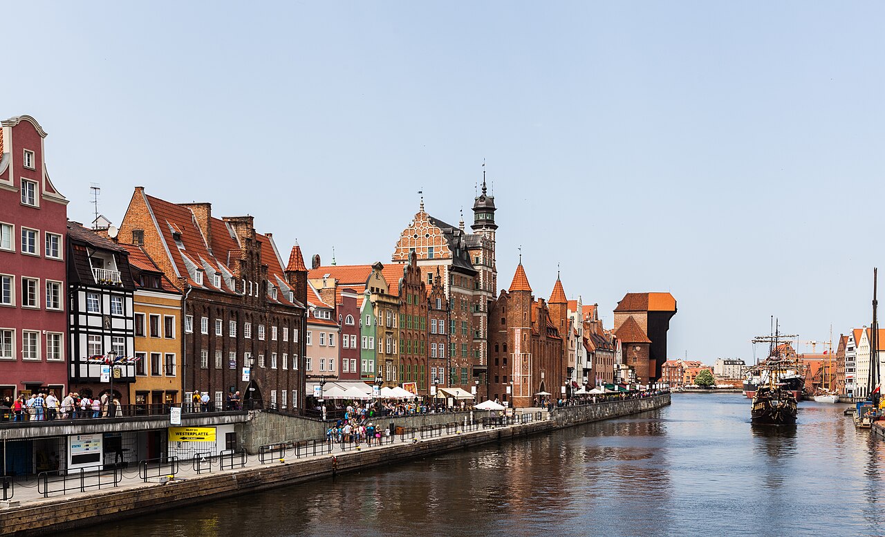 Widok miasta Gdańsk