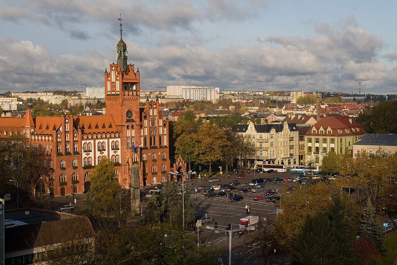Widok miasta Słupsk