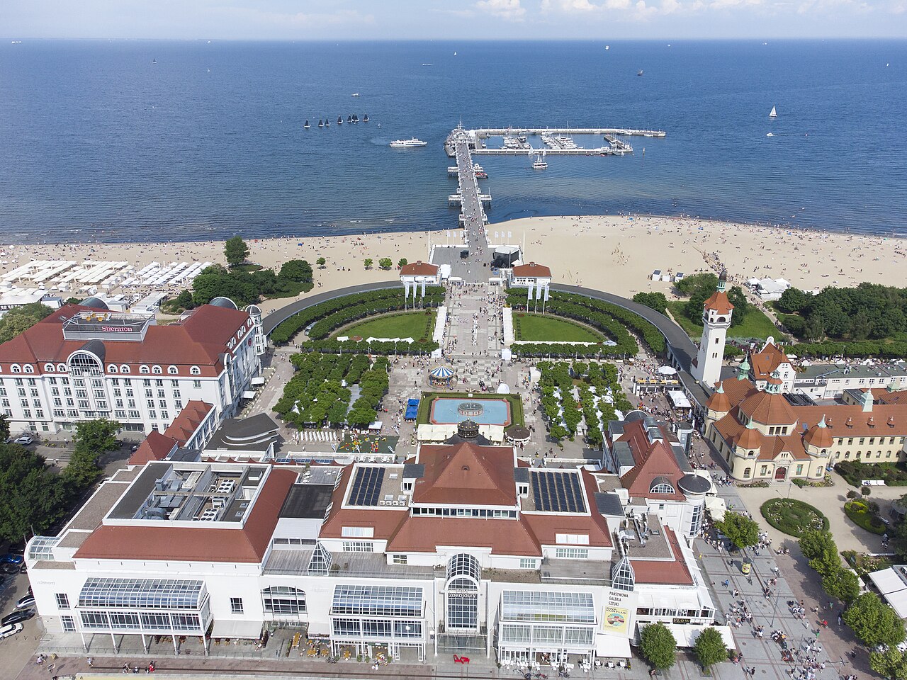 Widok miasta Sopot