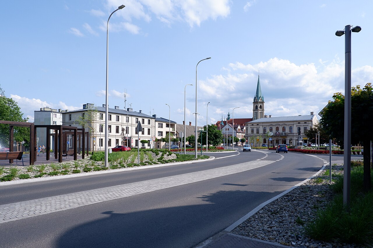 Widok miasta Wilamowice