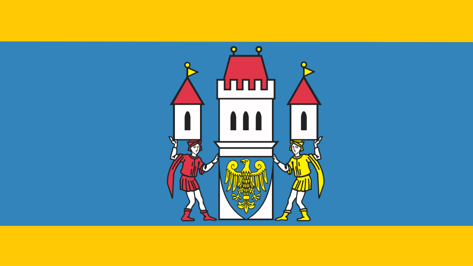 Flaga miasta Skoczów
