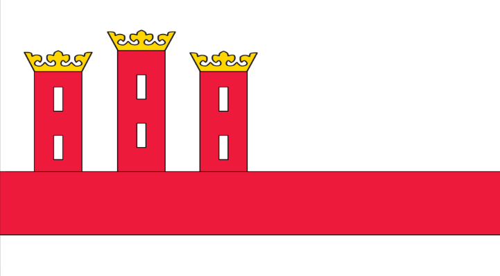 Flaga miasta Przyrów