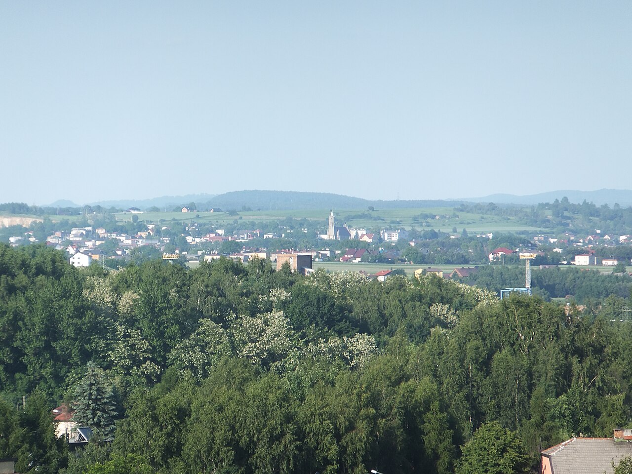 Widok miasta Imielin
