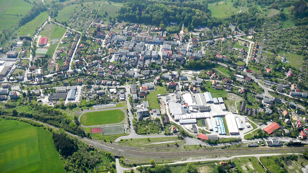 Widok miasta Mieroszów