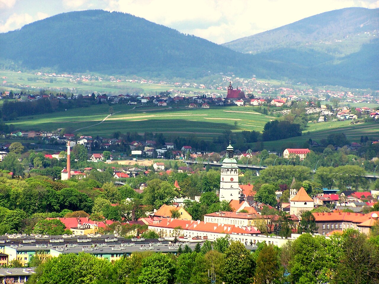 Widok miasta Żywiec
