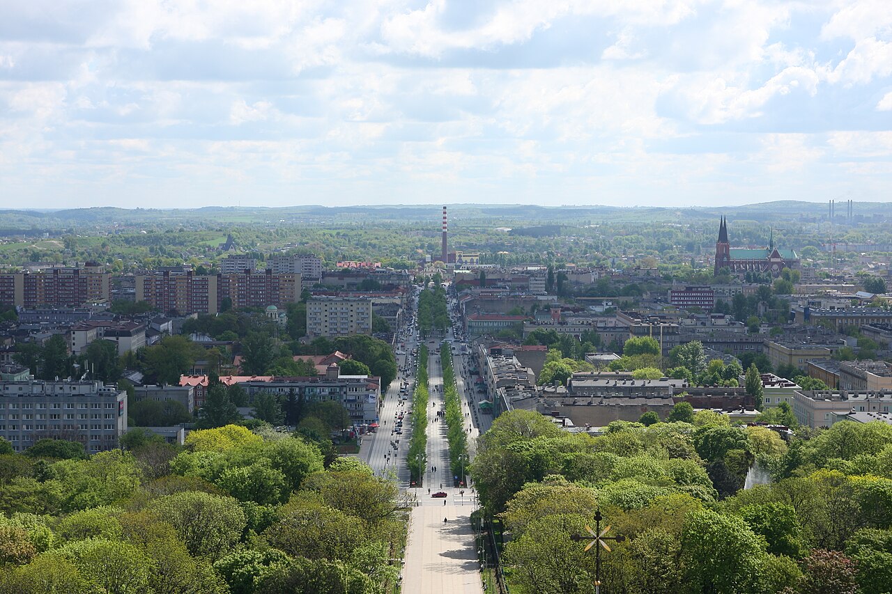 Widok miasta Częstochowa