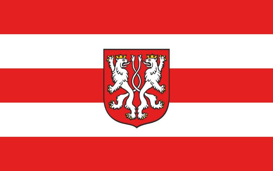 Flaga miasta Kąty Wrocławskie
