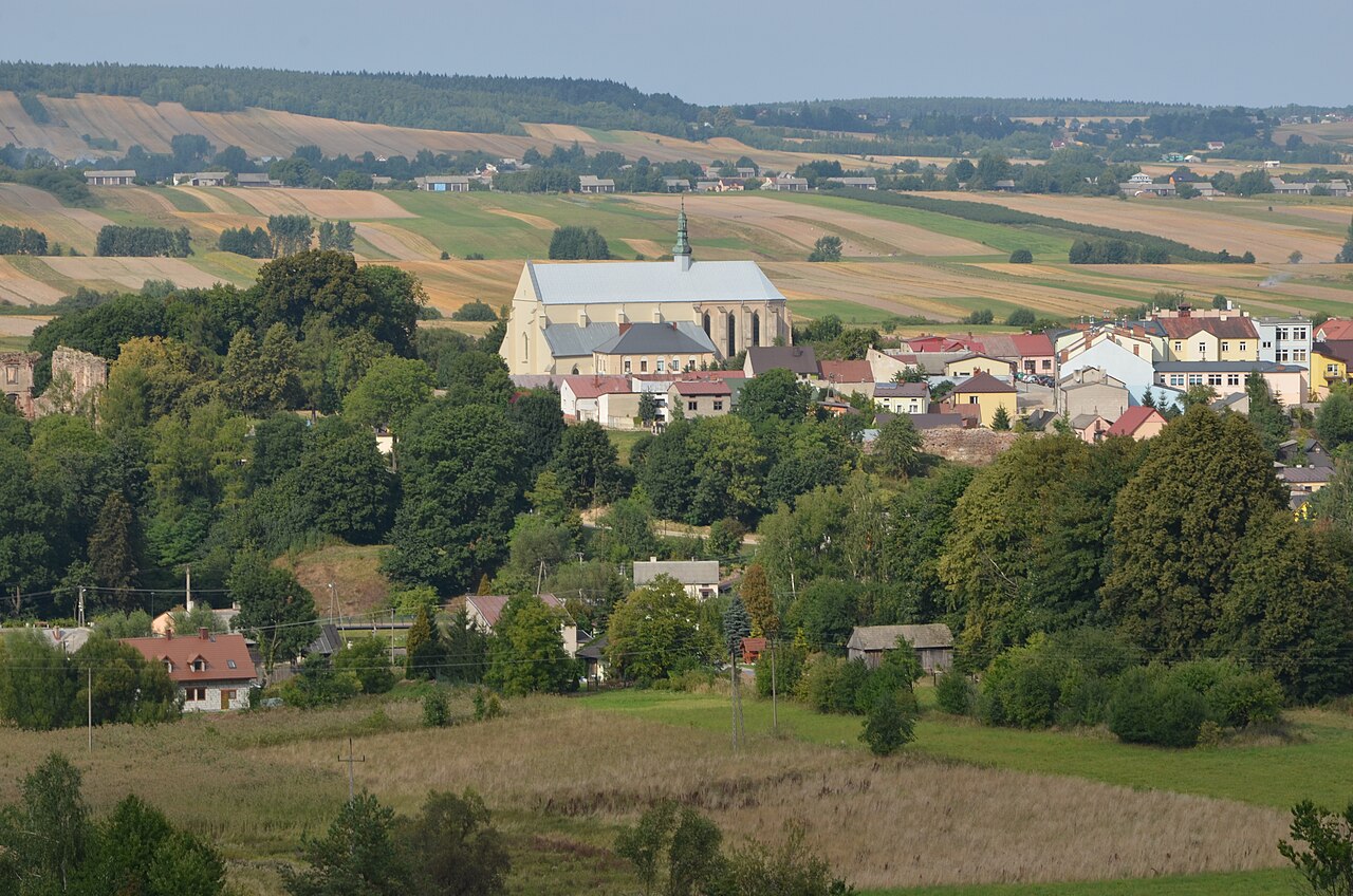 Widok miasta Bodzentyn