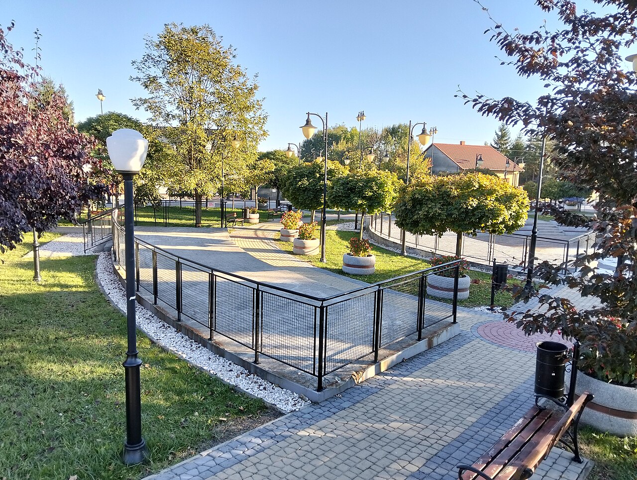 Widok miasta Osiek