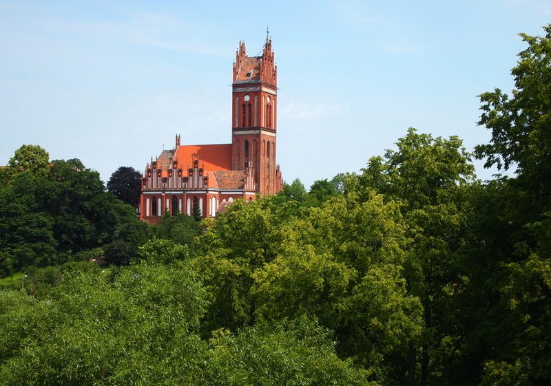 Widok miasta Pieniężno