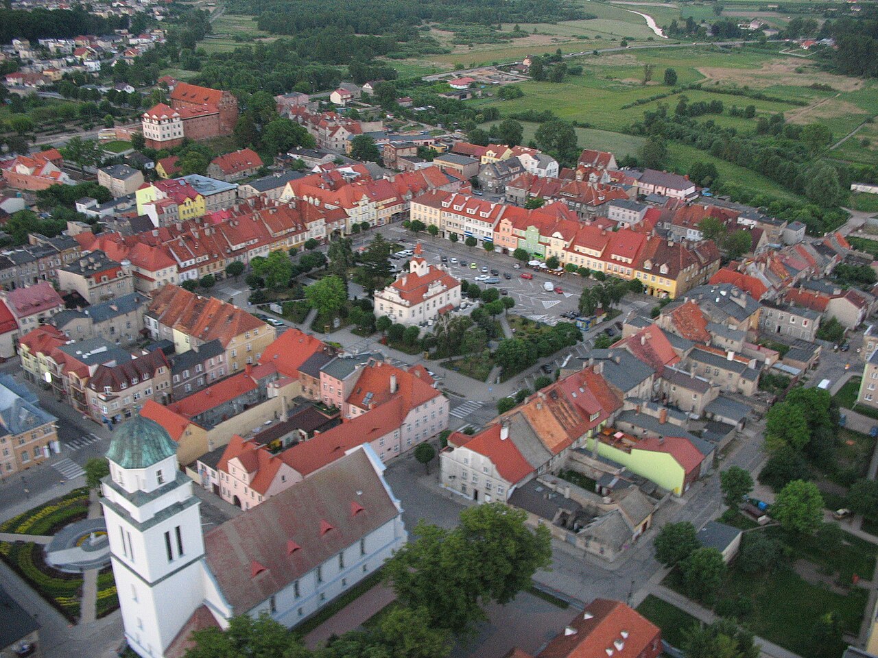 Widok miasta Działdowo