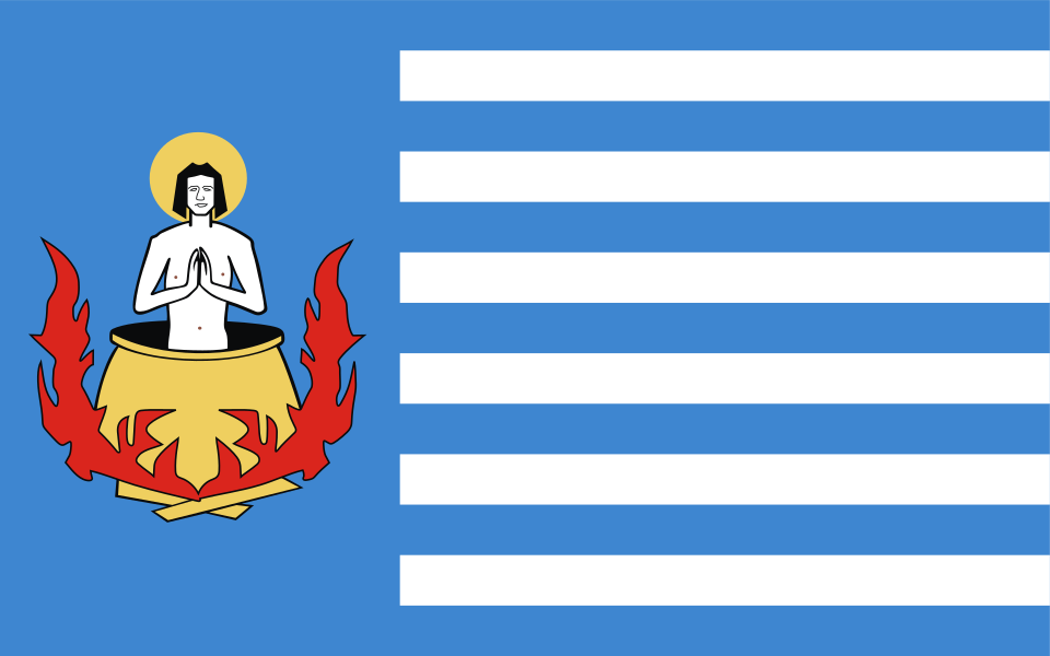 Flaga miasta Zalewo