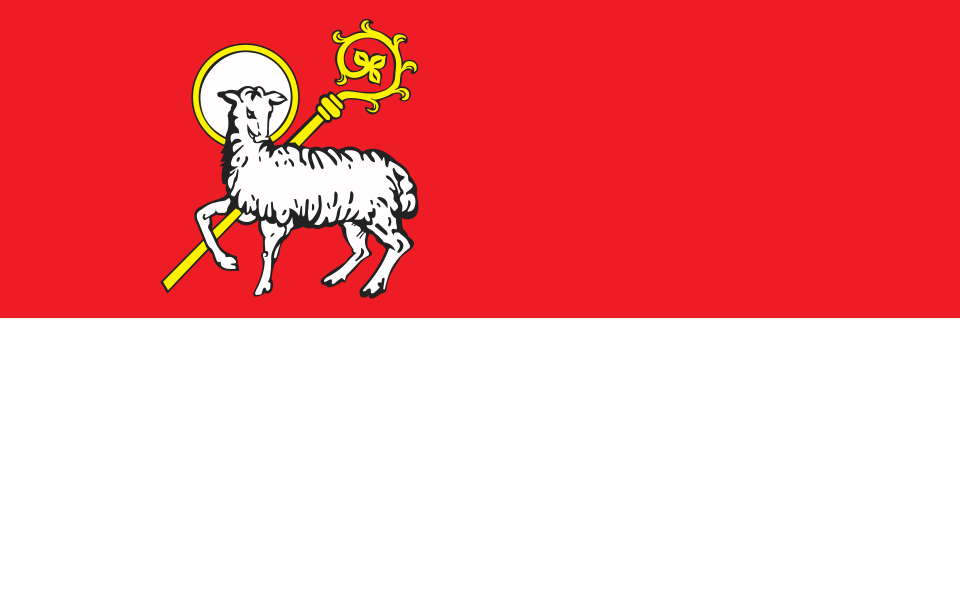 Flaga miasta Lidzbark Warmiński