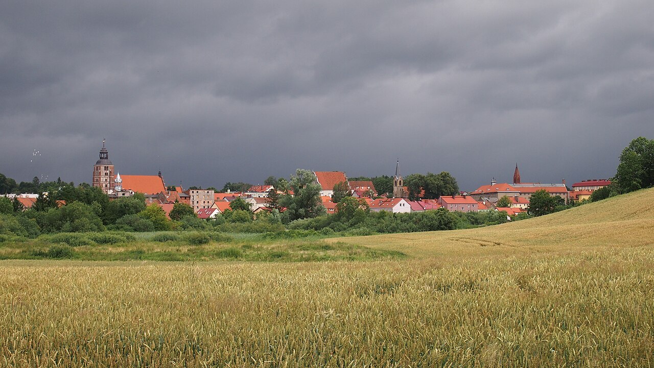 Widok miasta Barczewo