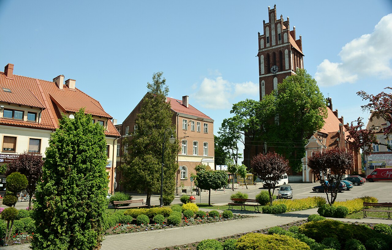Widok miasta Jeziorany