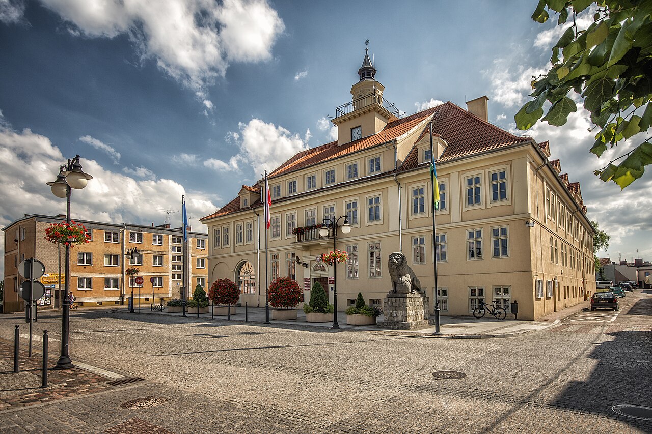 Widok miasta Olsztynek