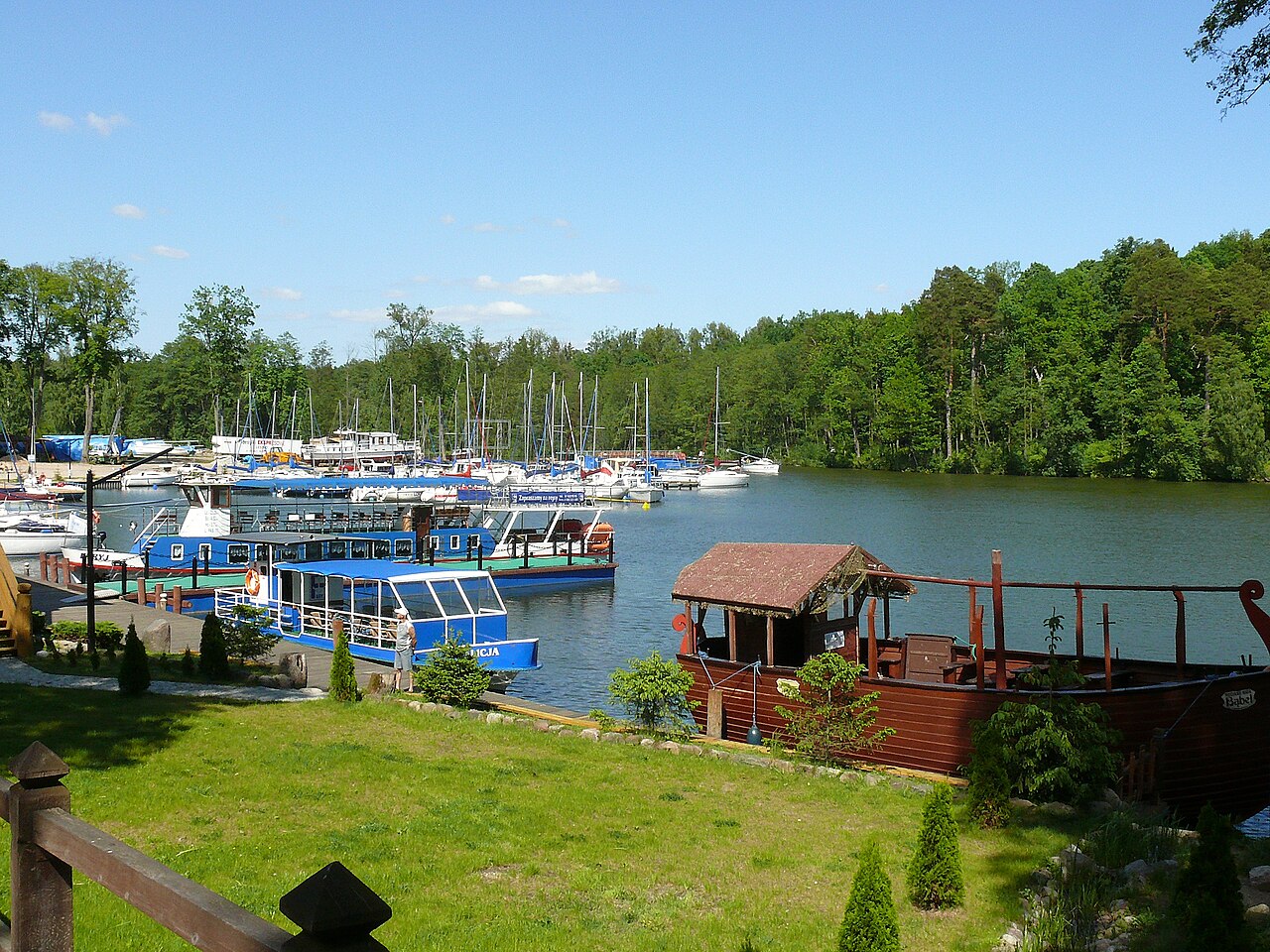 Widok miasta Ruciane-Nida