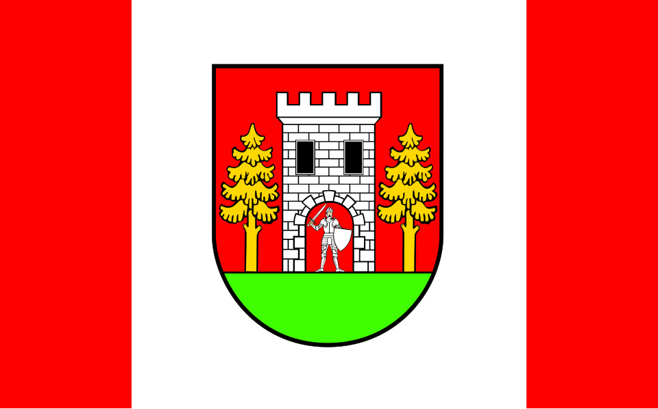 Flaga miasta Wielbark