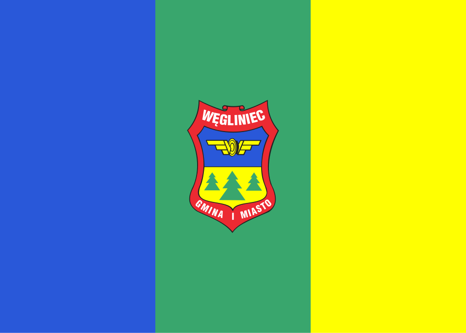 Flaga miasta Węgliniec