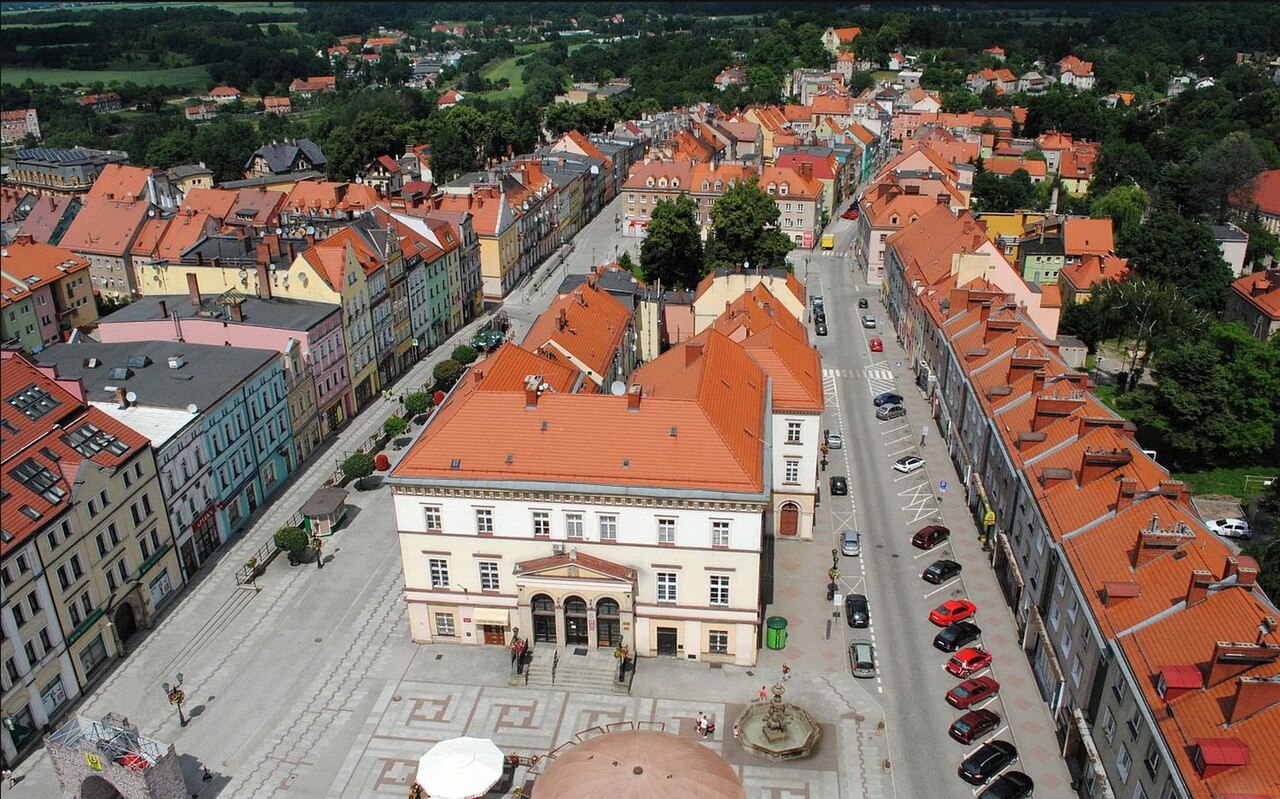 Widok miasta Złotoryja