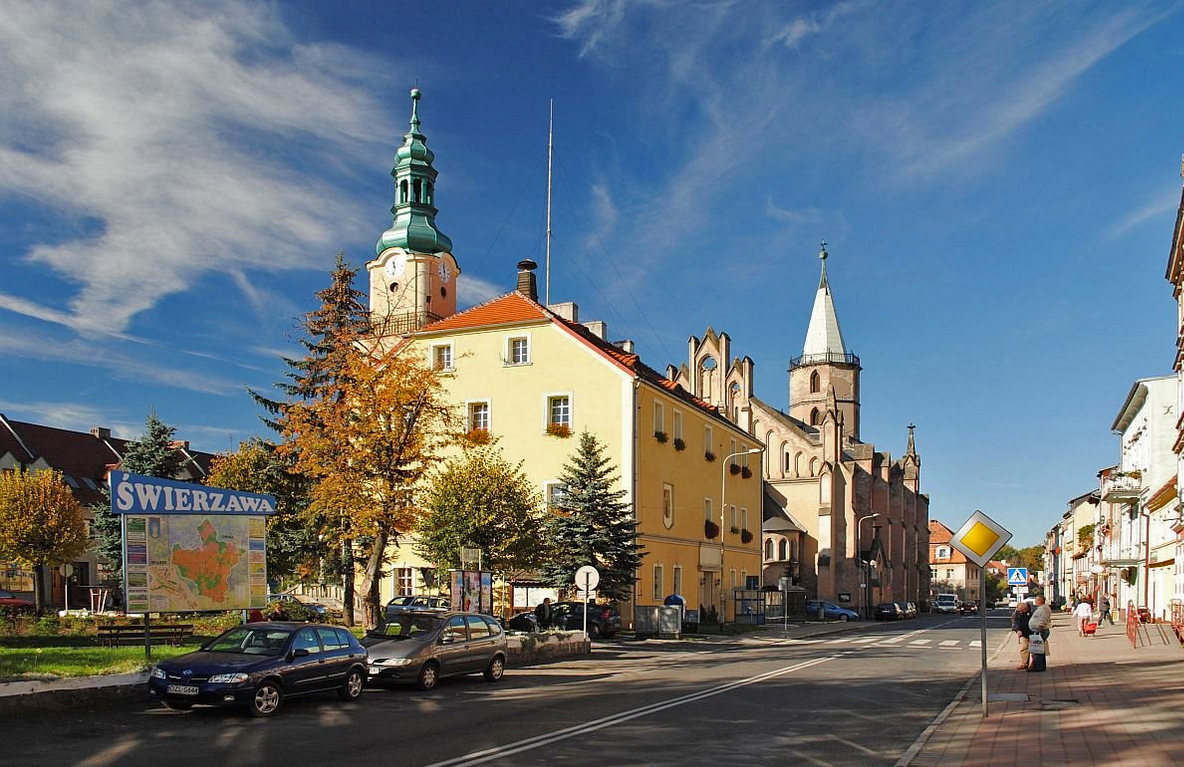 Widok miasta Świerzawa
