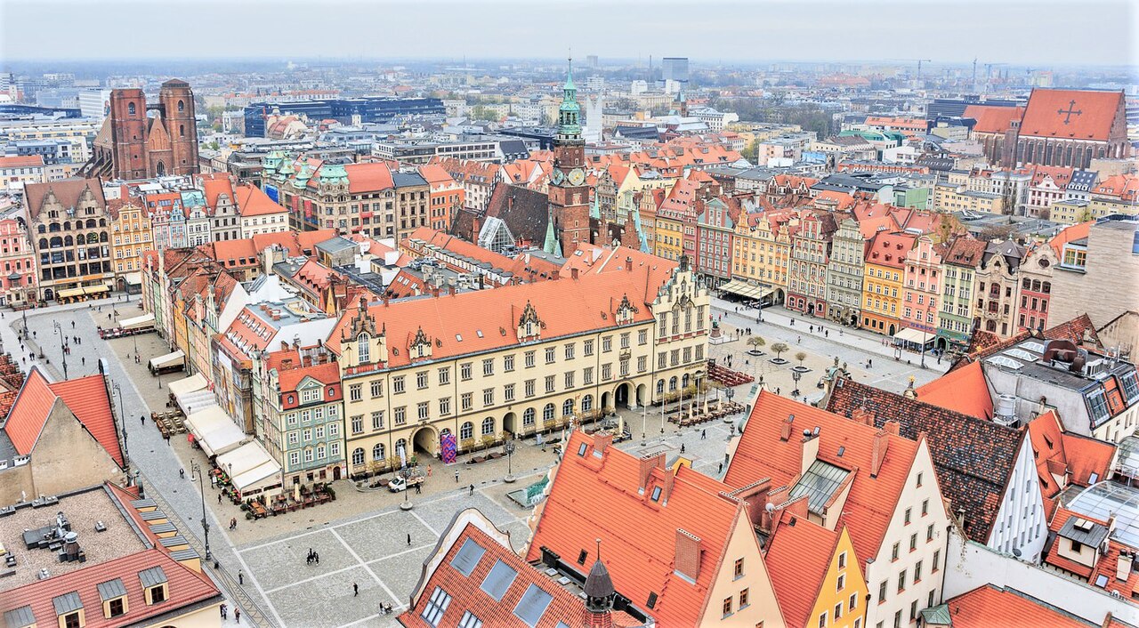 Widok miasta Wrocław