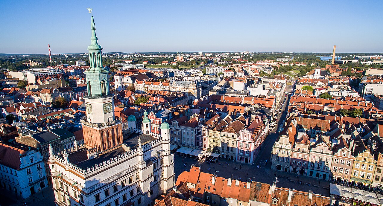 Widok miasta Poznań