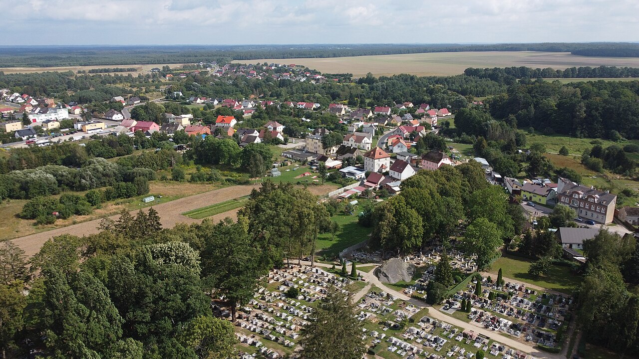 Widok miasta Tychowo
