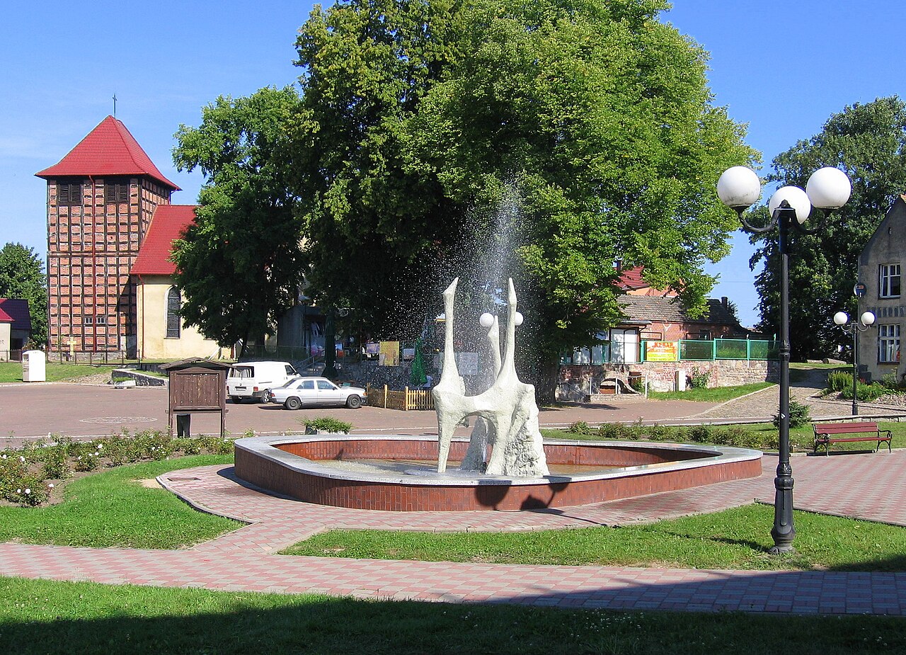 Widok miasta Drawno