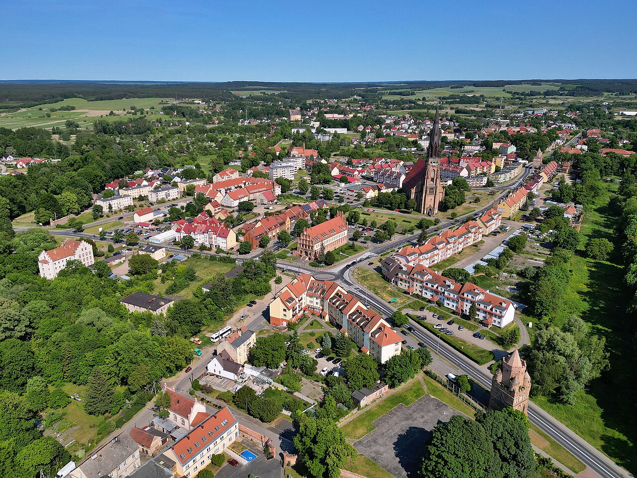 Widok miasta Chojna