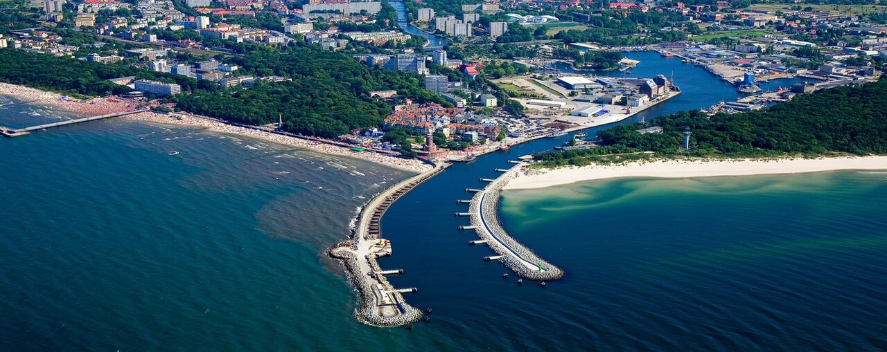 Widok miasta Kołobrzeg